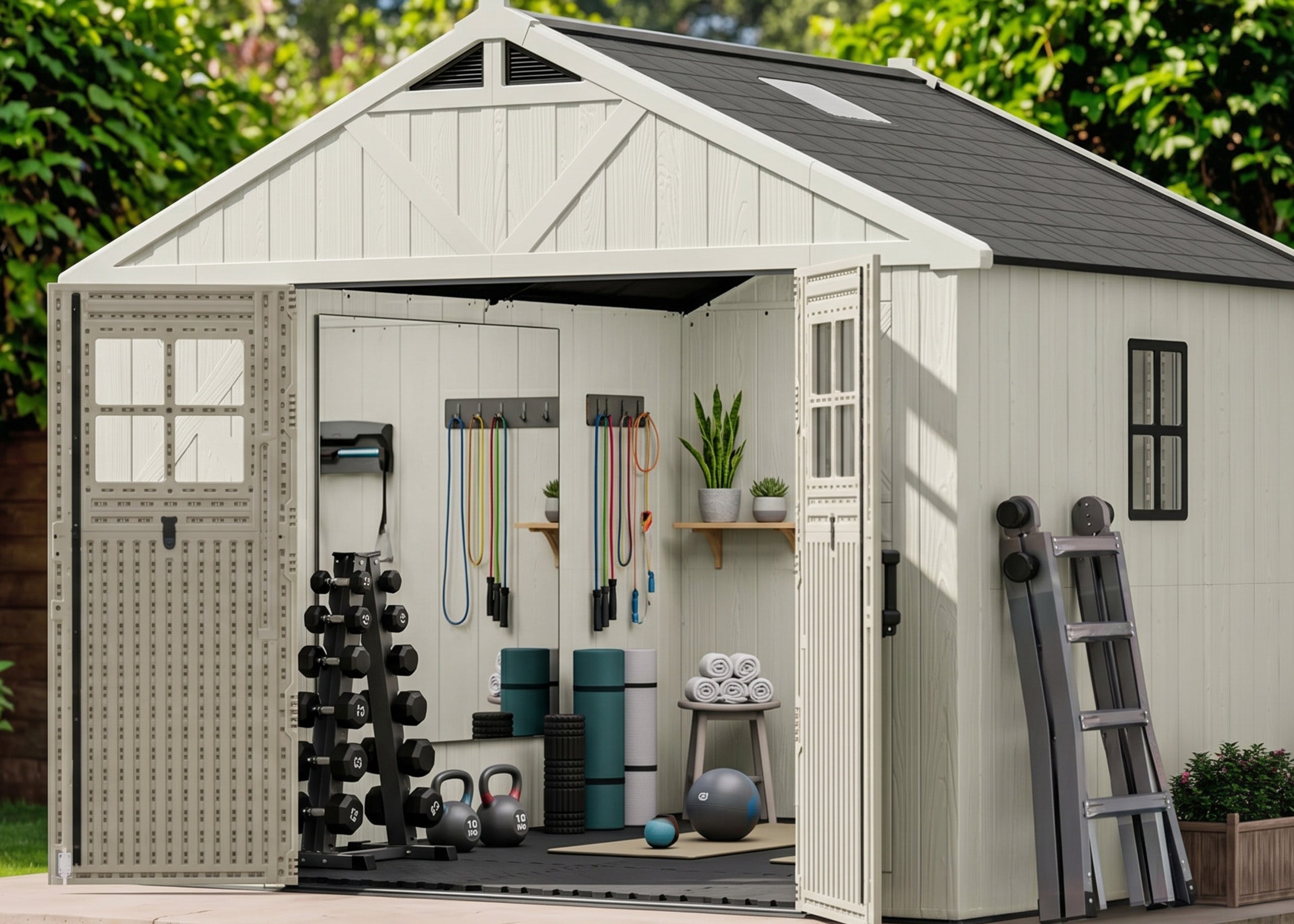 CREATE HER PERFECT SHE SHED
Metal & Plastic Sheds for Every Mom’s Passion