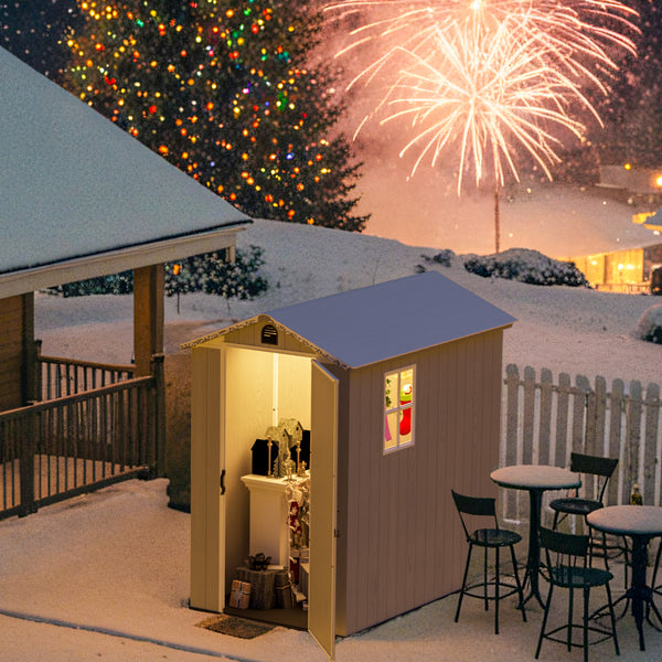 4x6 Plastic Storage Shed (6x4 Shed) | Patiowell