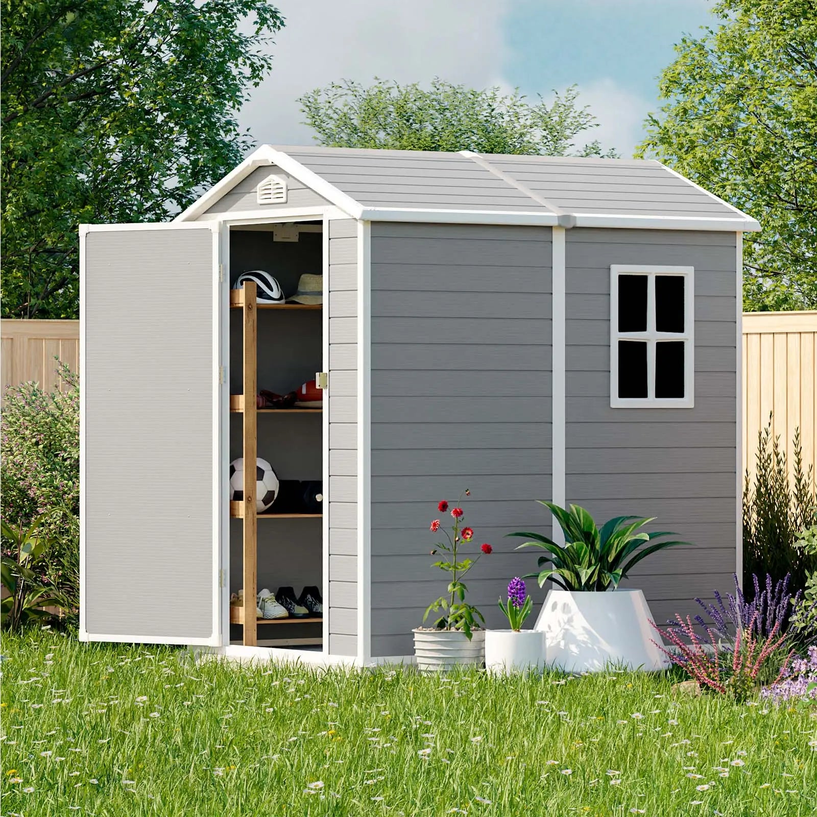 Patiowell 4x6 Plastic Shed Pro-3