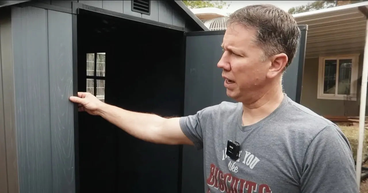 4x6 plastic storage shed product review video cover