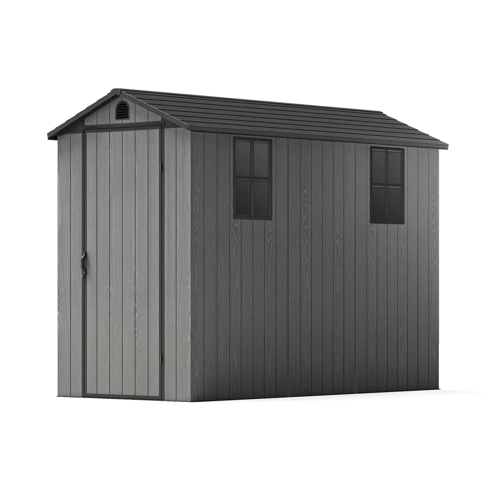 Patiowell 4x8 Plastic Storage Shed-1 color:cool gray