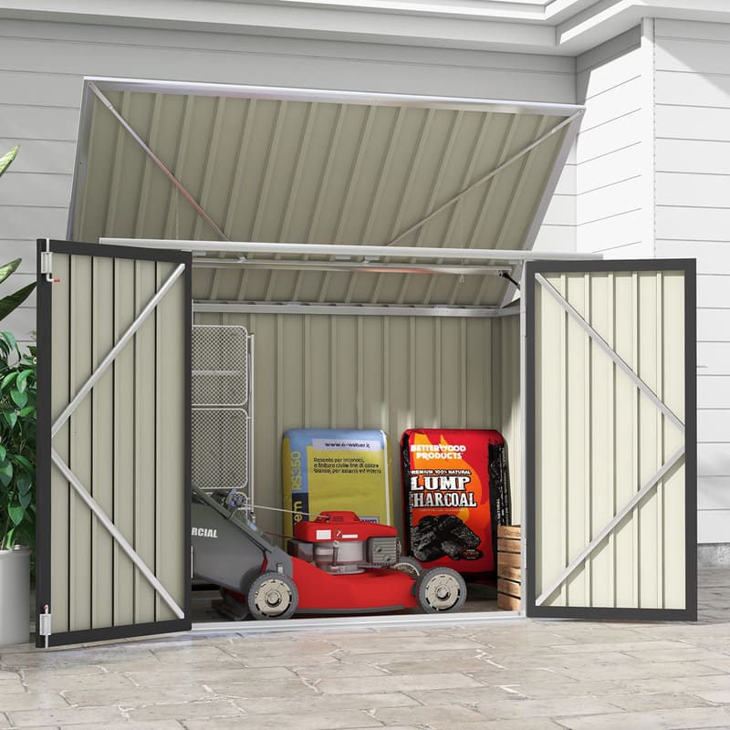 Patiowell 6x3 Metal Bike Shed-Large Space
