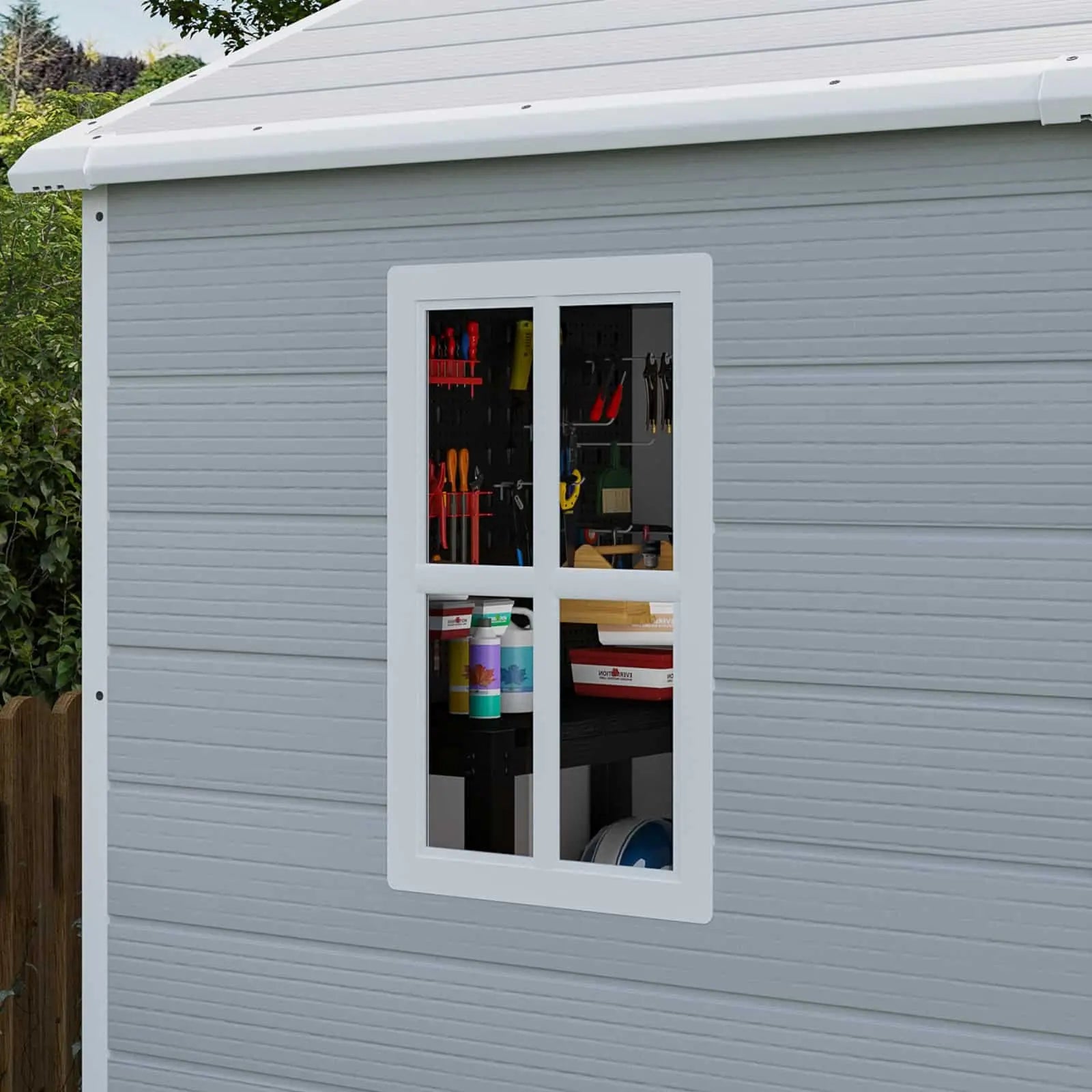 Patiowell 6x4 Plastic Shed-Window