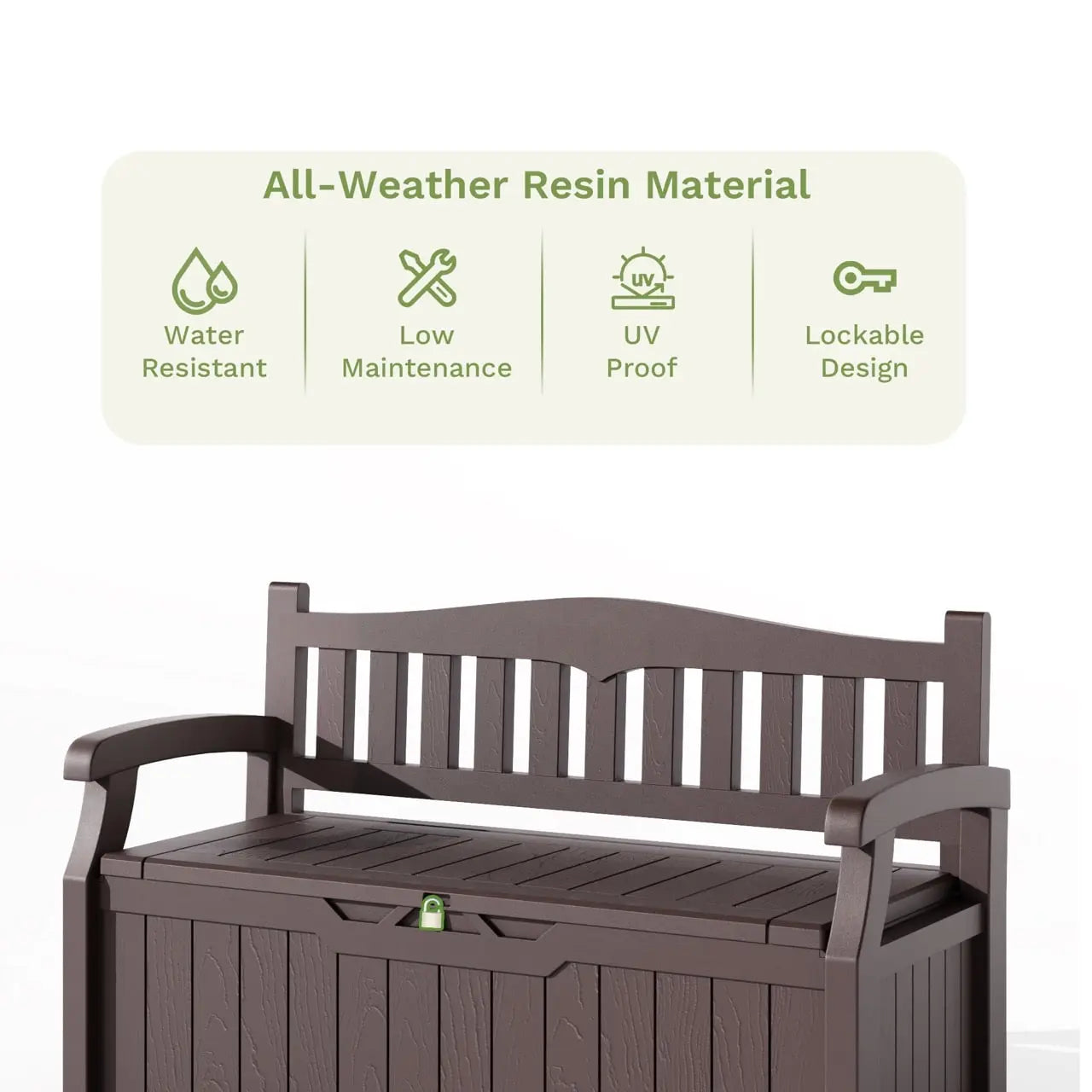 70 Gallon Storage Bench Patiowell