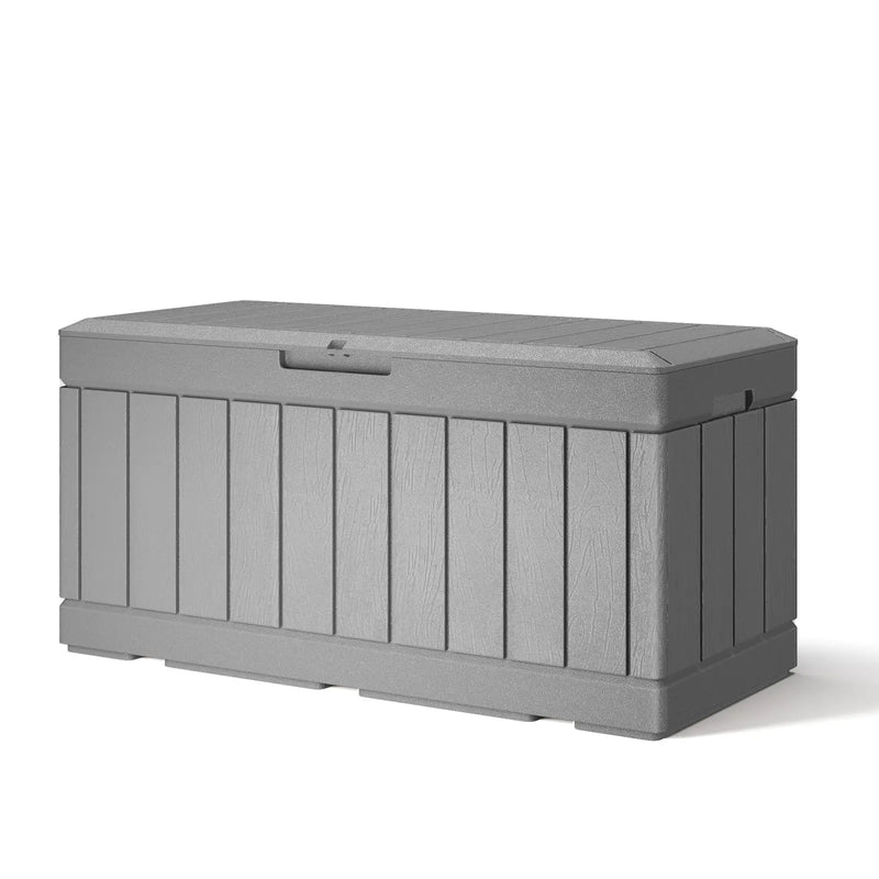 Patiowell 82 Gallon Deck Box Light Gray,