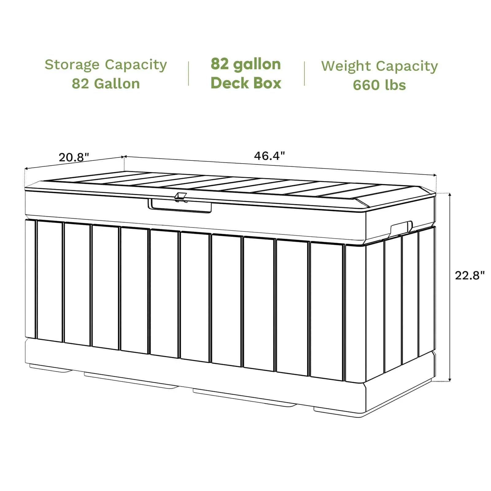 Patiowell 82 Gallon Deck Box