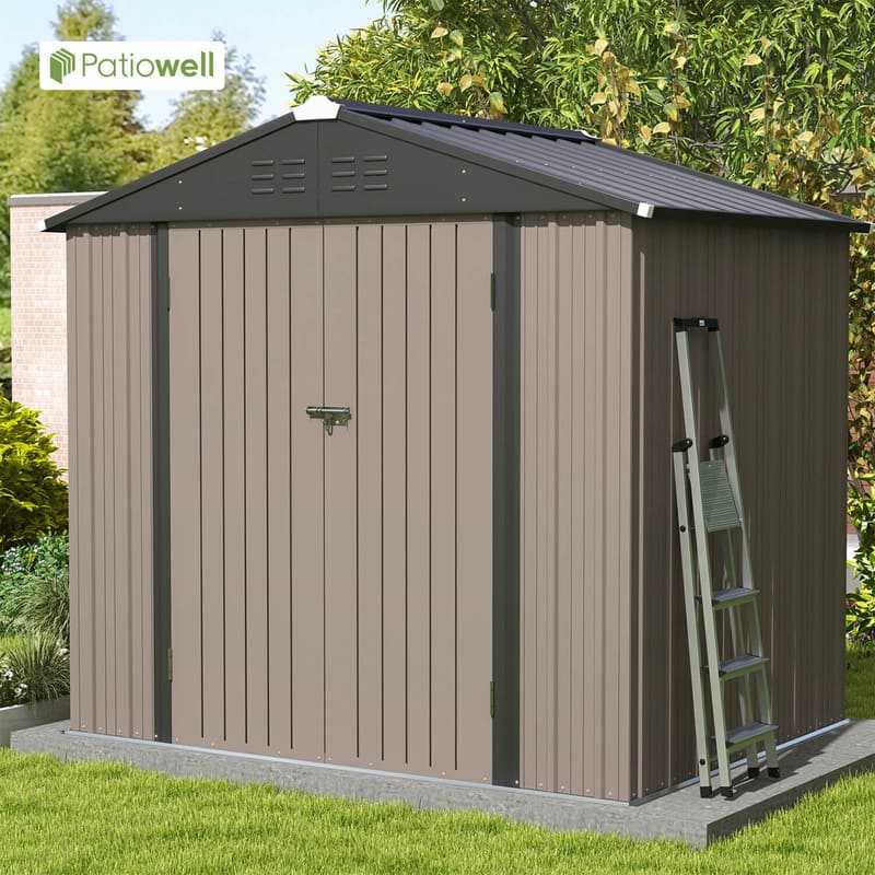 Patiowell 8x6 Metal Shed-1