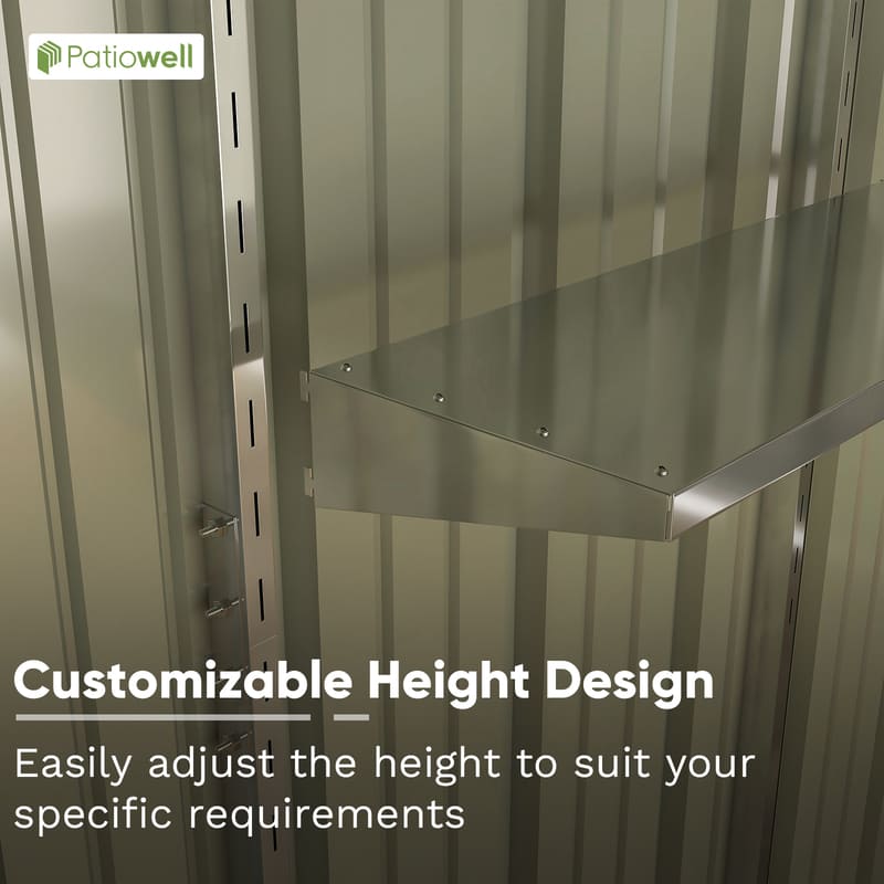 Patiowell Detachable Storage Rack-Customizable Height Design