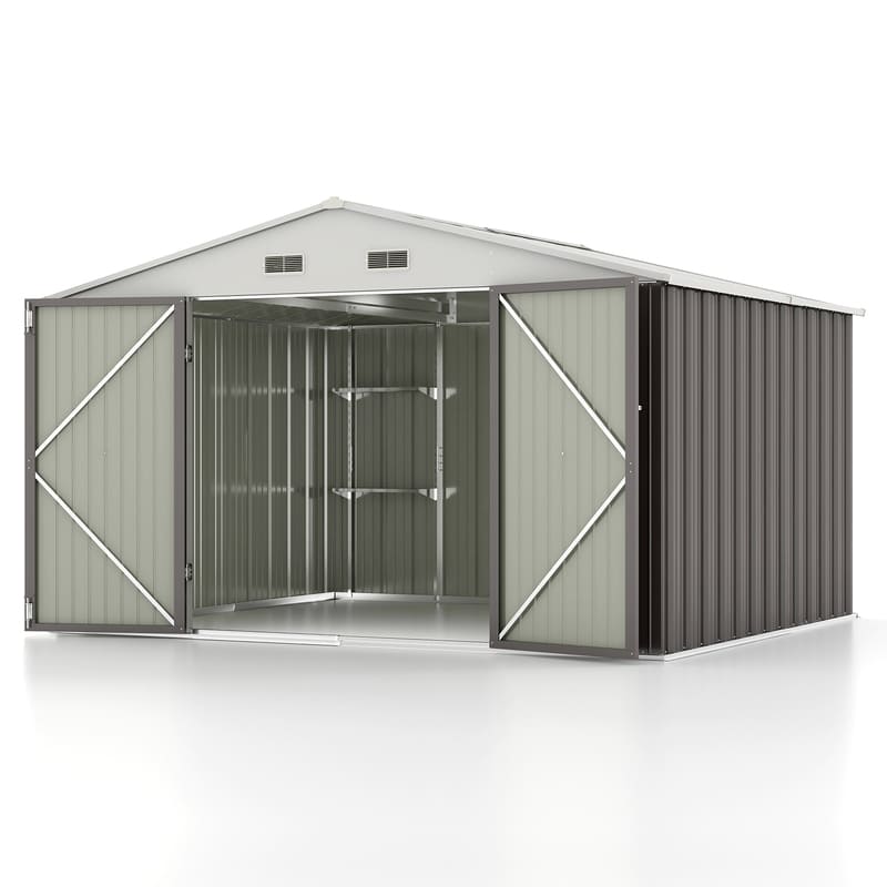 Patiowell Detachable Storage Rack in Metal Shed-1
