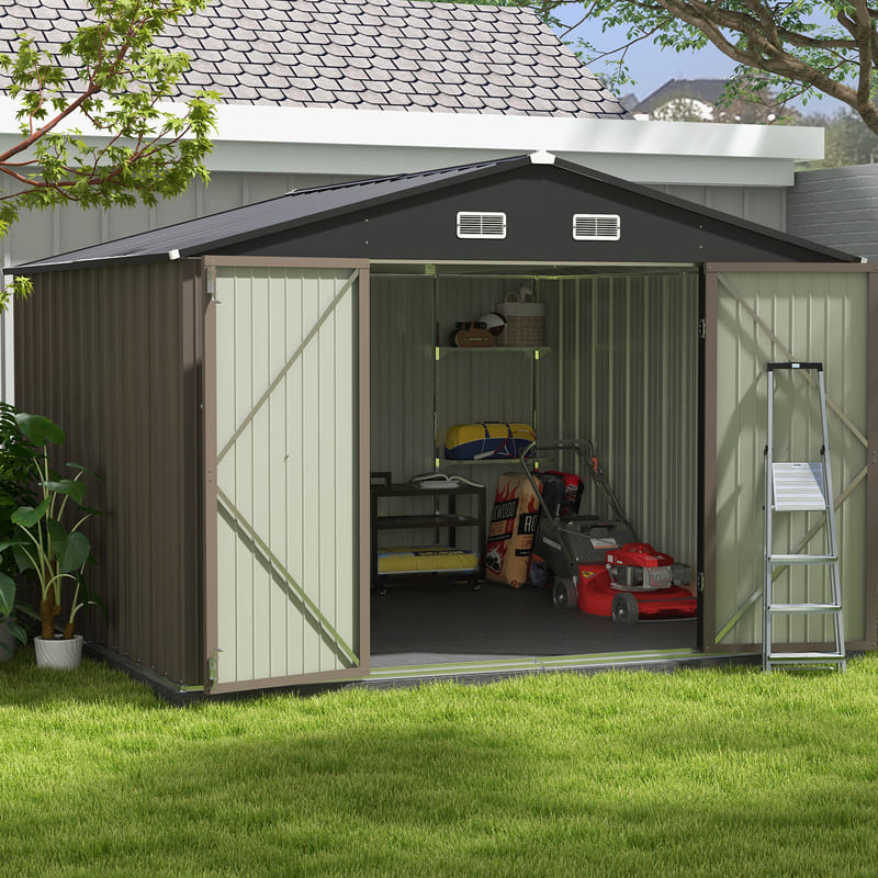 Patiowell Detachable Storage Rack in Metal Shed-2