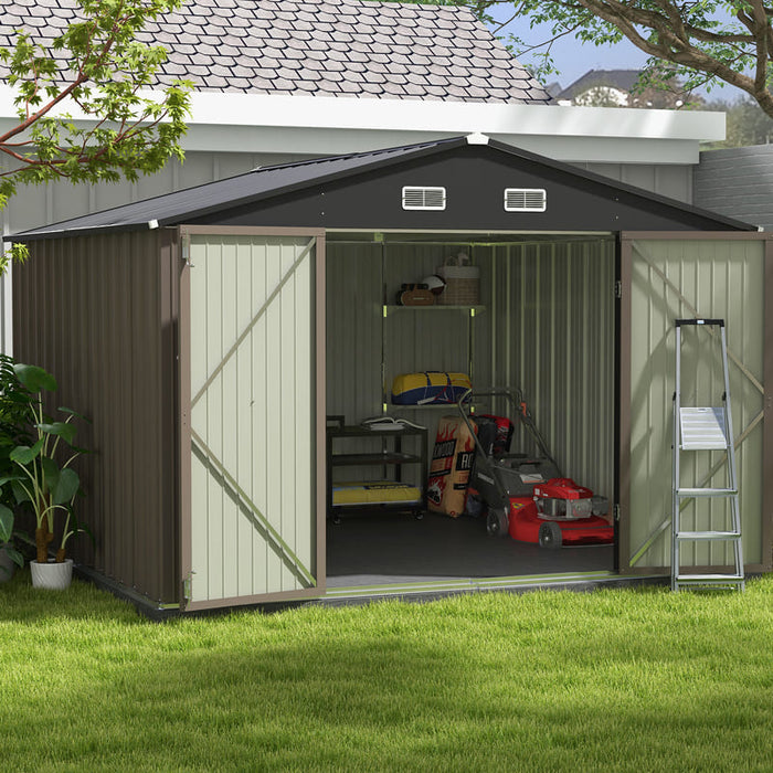 Modular Shed Storage Racks Detachable Storage Rack for Metal Shed | Patiowell