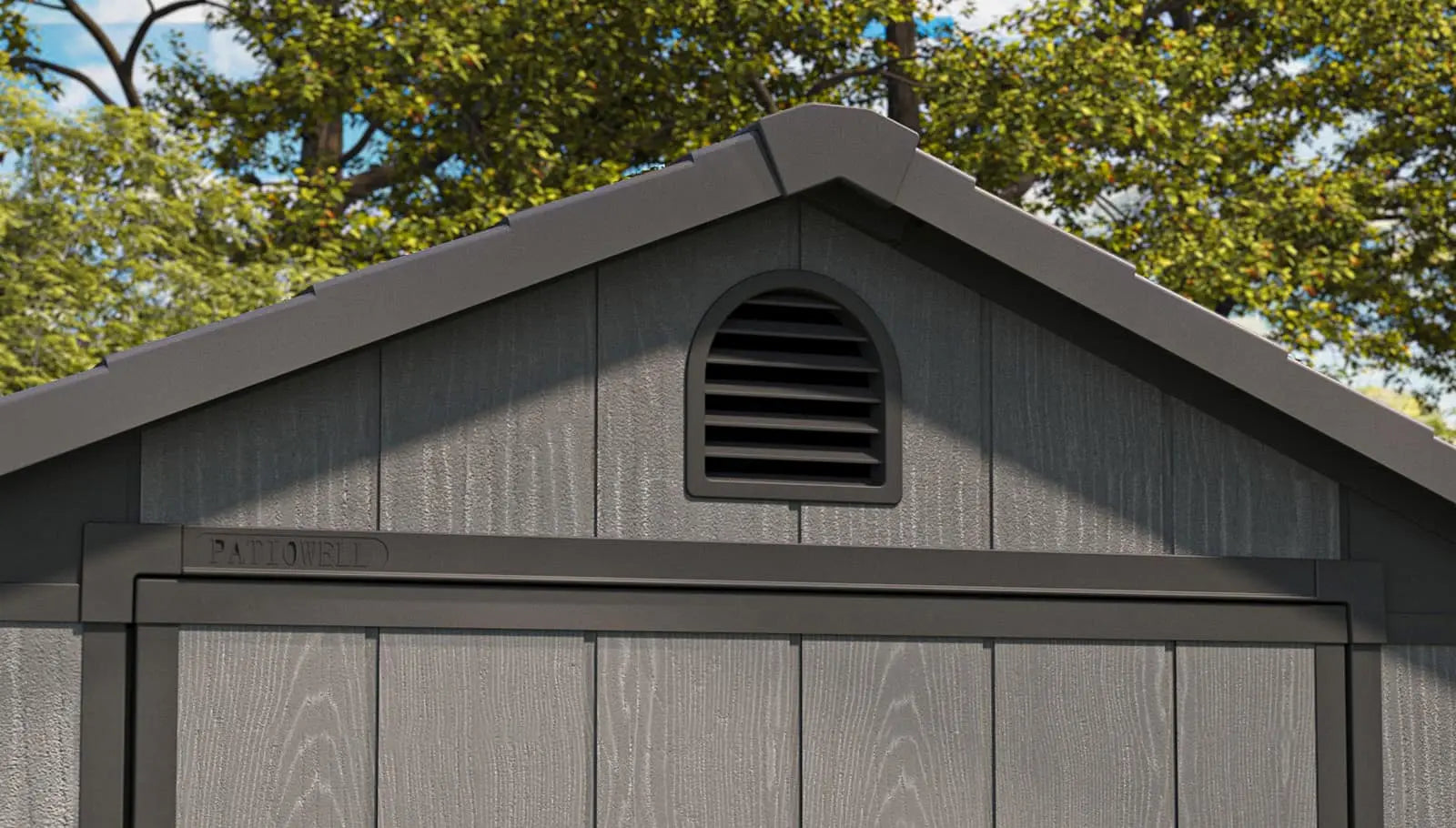 patiowell fit-it plastic storage shed air vent