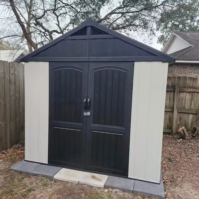 kick-it 8x6 plastic storage shed product review