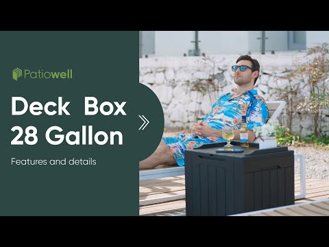 Patiowell 28 Gallon Deck Box-Video