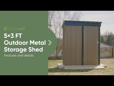 Patiowell 5x3 Metal Shed-Video