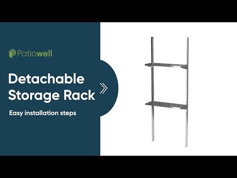 Patiowell Detachable Storage Rack-Video