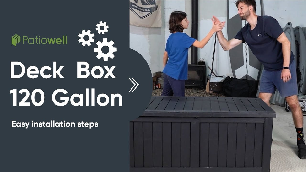 120 gallon deck box  installation video
