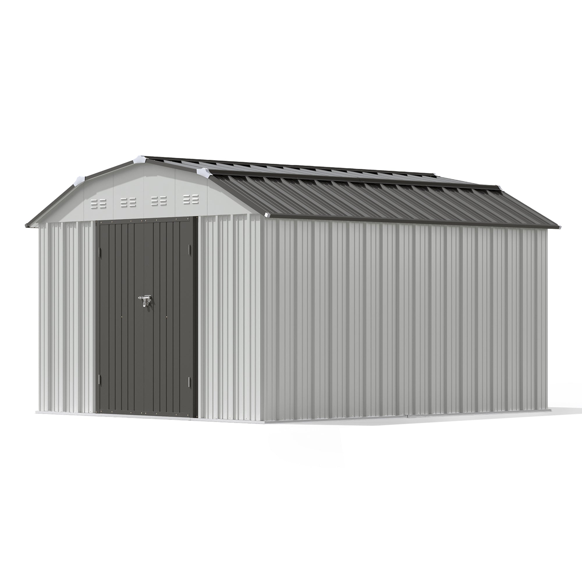 Patiowell 10x12 metal shed with barn style