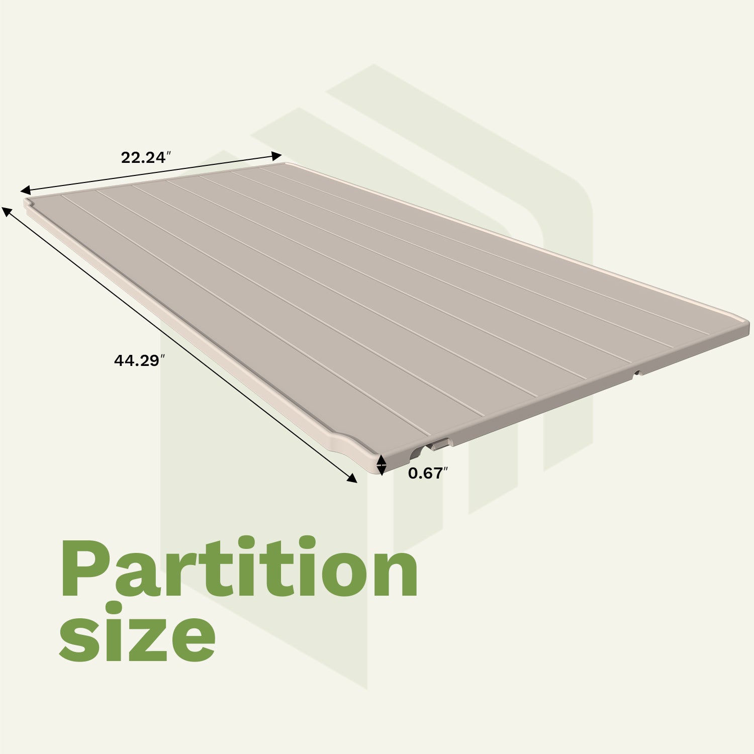 Patiowell 2 pcs Shelves of Plastic Outdoor Storage Cabinet beige