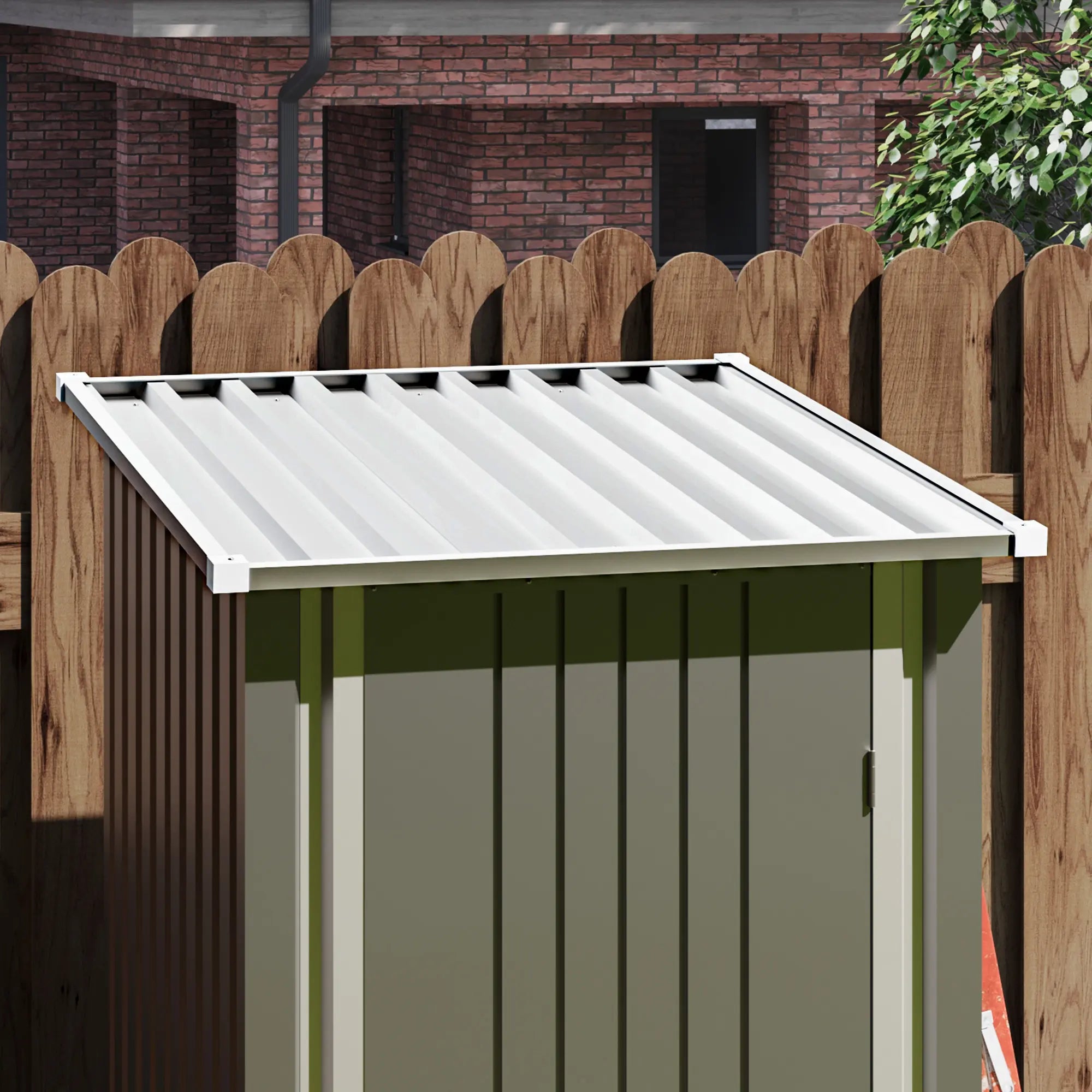 3x3 metal storage shed Sloping Roof Design