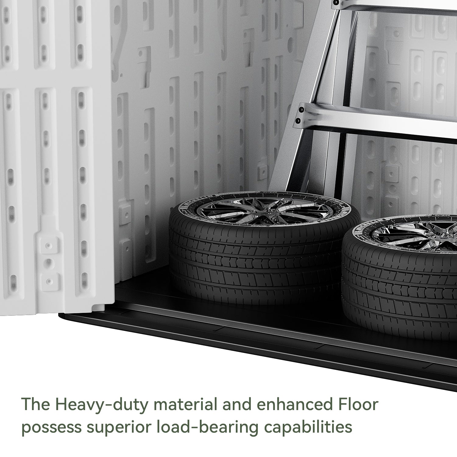 Patiowell 50 cu ft plastic cabinet white