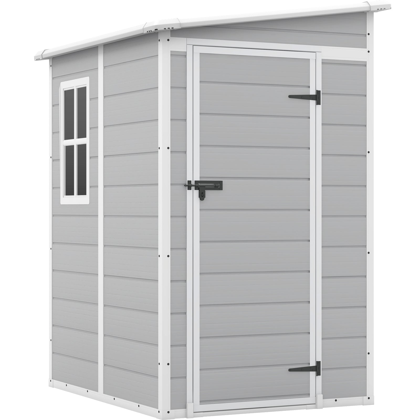 Patiowell 5x4 lean to plastic shed gray