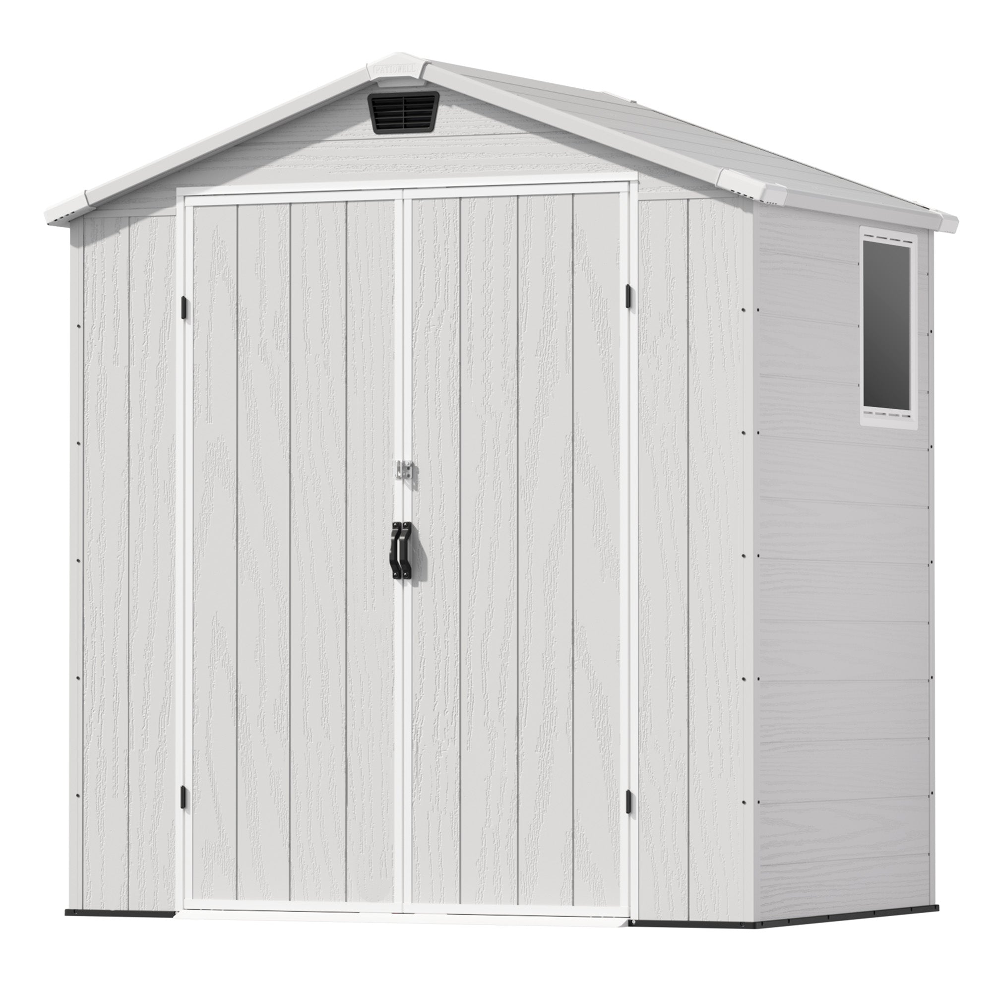 Patiowell 6x4 plastic shed gray