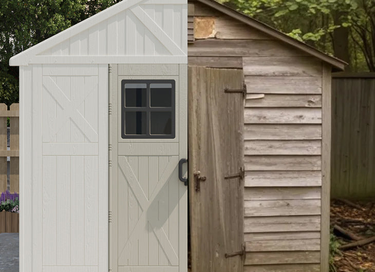Material comparison-plastic sheds are more corrosion-resistant than wooden sheds