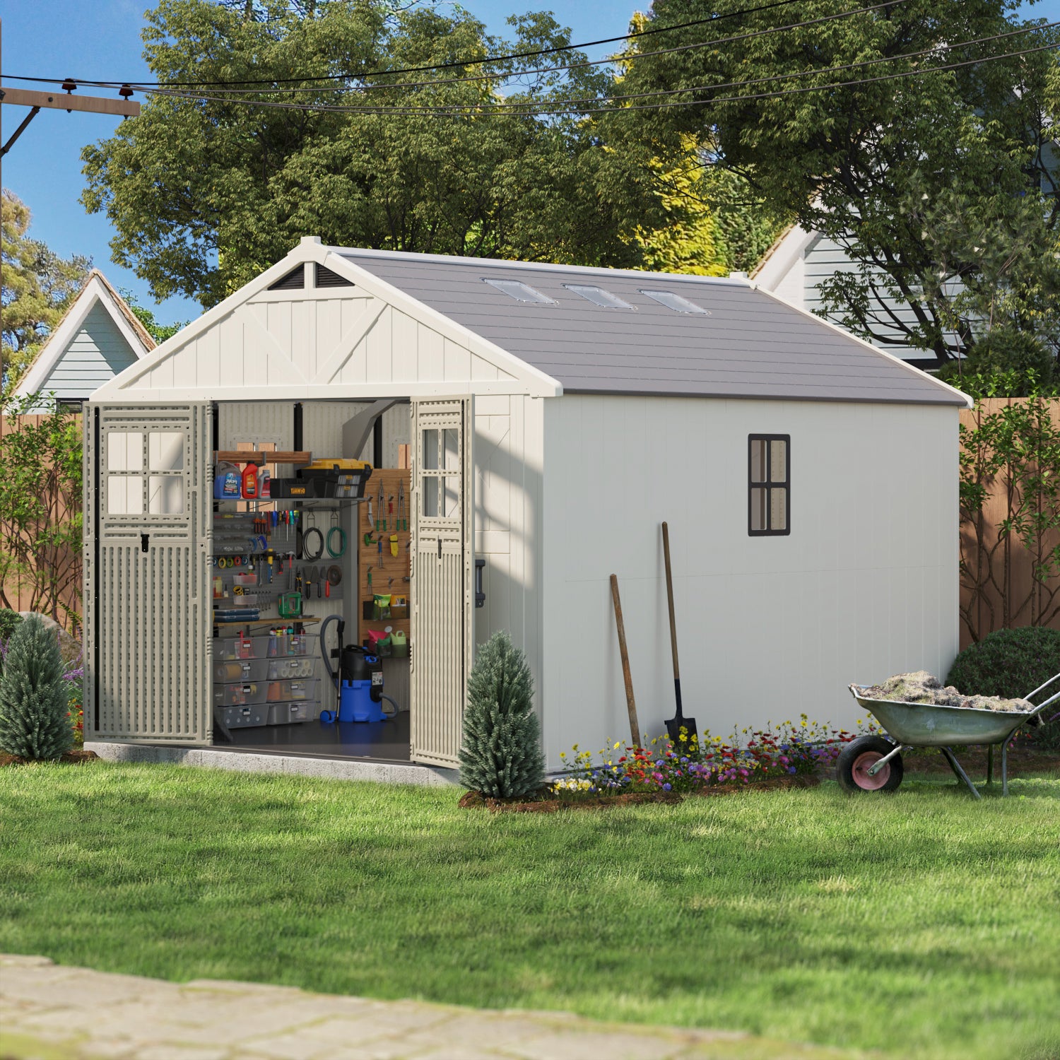 Patiowell kick-it plastic sheds‘ storage solution3